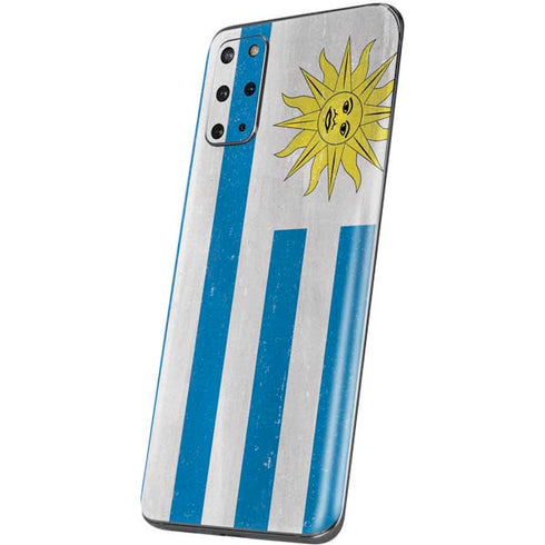Uraguay Flag Distressed Galaxy S20 Plus Skin